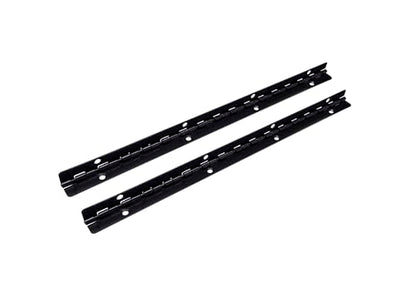 QCAA 90 Degree Stop Long Piano Hinge, Durable Steel Box Case Hinge, 150 mm x 9 mm(5.91" x 0.35"), Matte Black, Made in Taiwan, 2 Pack - color: Matte Black(5.91"), size: 2 Pack
