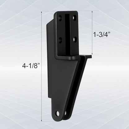Nuanchu 2 Pack Screen Door Closer Bracket Storm Jamb Plastic Mount, Black - color: Black