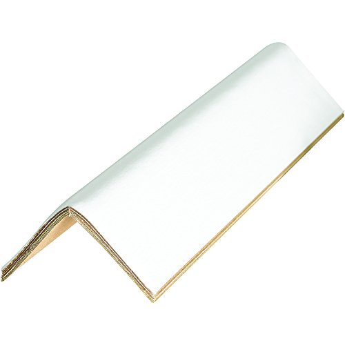 Aviditi Fibreboard Medium Duty Edge Protectors, 3" x 3" x 30", Thickness .160", White, Use to Protect Corners of Boxes and Stabilize Shipments, Case of 65 - style: Medium Duty .160