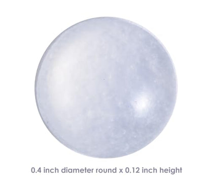 Juminiz 200 Pieces Cabinet Door Bumpers, 0.4inch Round Silicone Clear