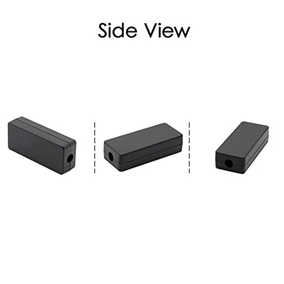 LeMotech 5Pcs ABS Plastic Electrical Project Case Power Junction Box, Project Box Black 2.4 x 1.0 x 0.6 inch (60 x 26 x 16 mm) - size: 2.4" x 1.0" x 0.6"(5pc)
