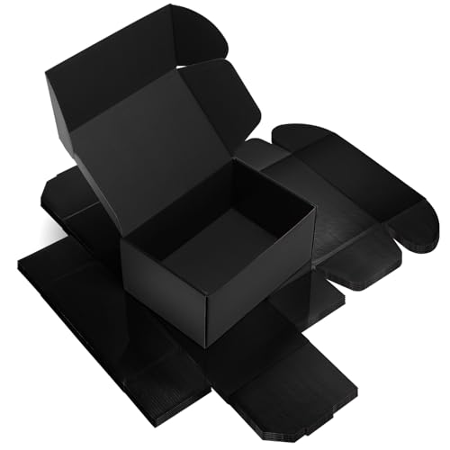 Rempry 6 Pack 9x6x4 Black Shipping Boxes, Small Cardboard Mailer Boxes for Small Business Shipping Packaging - color: Black, size: 9X6X4-6 Pack