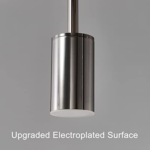 Siittoo 39" Modern LED Pendant Light, Dimmable Black Kitchen Island Light - color: Dark Grey-5 Lights-35W