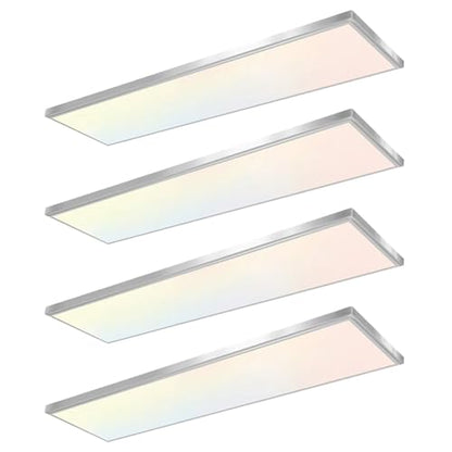 GT-Lite 1'x4' 4500 Lumen 4 Pack LED Flat Panel - color: Nickel 4 Pack