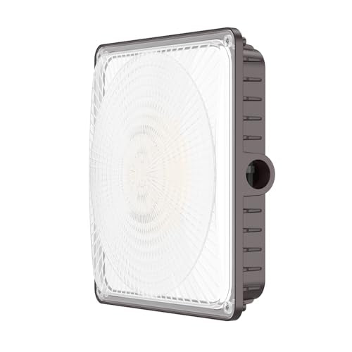 Glitgate Canopy Light with Motion Sensor, 100W/80W/60W Switchable 5000K - size: 1 Pack