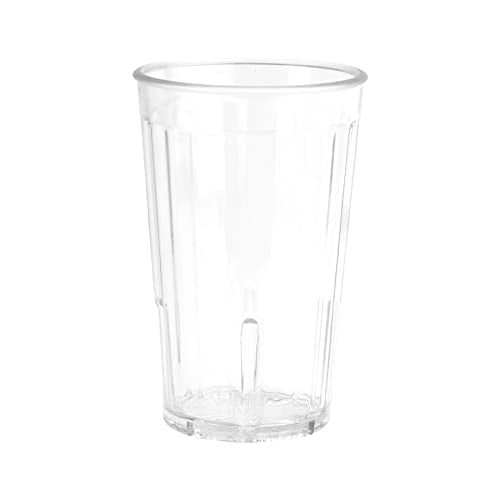 G.E.T. 8808-1-CL Heavy-Duty Shatterproof Plastic Faceted Tumblers, 8 Ounce, Clear (Set of 12) - size: 8 Ounces, style: Set of 12