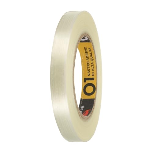 uxcell Filament Strapping Tape 9/16" x 54.7 Yards 5.9 Mil Heavy Duty Clear - size: 9/16 Inch x 54.7 Yards 5.9 Mil