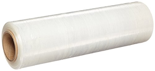 APQ 4 rolls of Cast Hand Stretch Film 15" x 1500'. Hand Stretch Wrap, 80 Gauge Thickness. Excellent Tear Resistance. Clear Residue Free Film for Moving, Shipping, Wrapping. Industrial Grade Cast Film. - size: 15" x 1500'