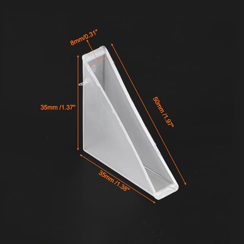 uxcell 20Pcs Plastic Corner Protectors 8x50mm Right Angle Shape Glass Corner Guards Cushion for Corner Protection of Glass, Mirror, Tile, White - color: White, size: 8x50mm