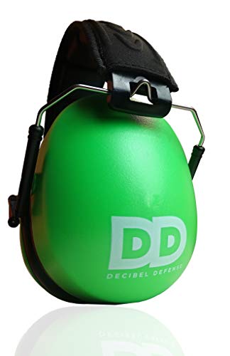 DECIBEL DEFENSE Ear Protection, 37 dB NRR Ear Muffs (SAFETY GREEN) - color: Safety Green, size: Regular