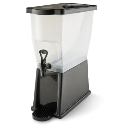 Winco 3 Gallon Slim Plastic Beverage Dispenser with Base