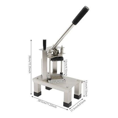Commercial Vegetable Chopper, Stainless Steel French Fry Cutter Potato Dice