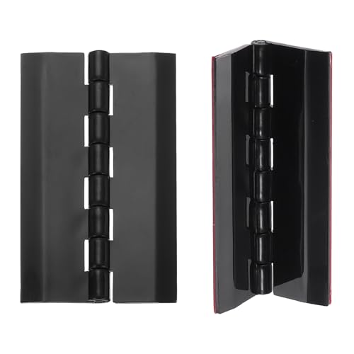 uxcell 2Pcs Acrylic Hinges 75x45mm Invisible Self-Adhesive Clear Hinge