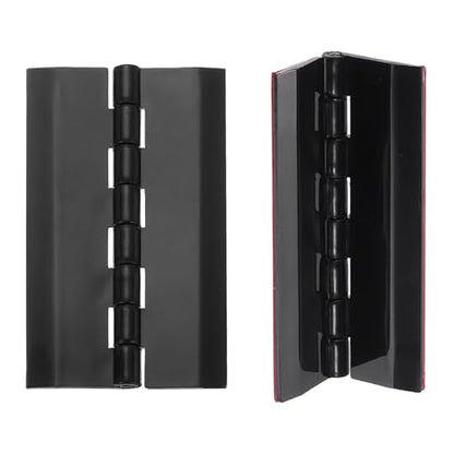 uxcell 2Pcs Acrylic Hinges 75x45mm Invisible Self-Adhesive Clear Hinge