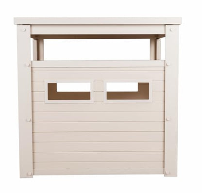 New Age Pet® ECOFLEX® Litter Loo® Enclosure, Jumbo, Antique White - color: Antique White, size: Jumbo