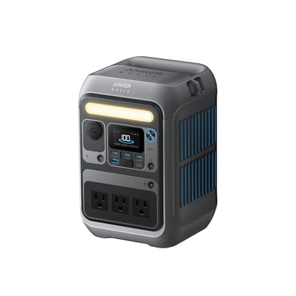 Anker SOLIX C300 Portable Power Station, 288Wh Solar Generator for Camping - style: Anker SOLIX C300