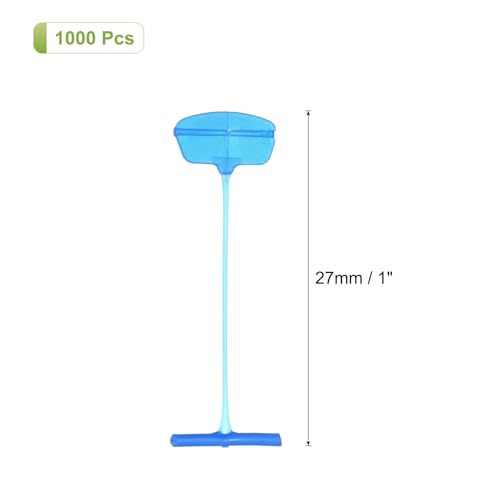 MECCANIXITY 1000 Pcs Standard Tagging Barb Fasteners, 1 Inch Blue Tagging Gun Fasteners Tagging Gun Refill Plastic Garment for Clothing Fine Stitch Price Refills Tag Label - color: Blue, size: 1 Inch