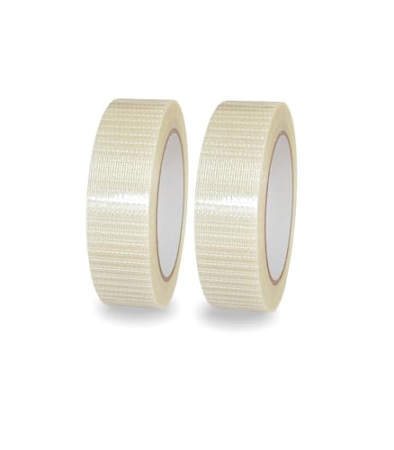Transparent Fiberglass Strapping Tape Reinforced Tape 1 Inch x 38 Yards - size: 1.18in x 35yard