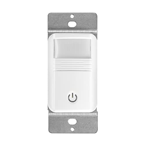 Maxxima Occupancy Vacancy Motion Sensor PIR Wall Switch, 3-Way/Single Pole