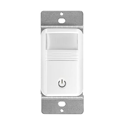 Maxxima Occupancy Vacancy Motion Sensor PIR Wall Switch, 3-Way/Single Pole