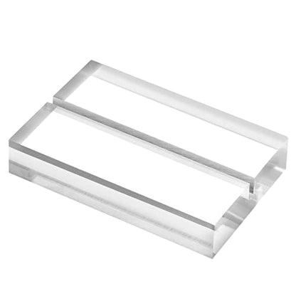 3" Clear Acrylic Sign Holder Stand - 10 Pack for Wedding Table Number Signs, Card Holder, Clear Base for 5x7 Inch Sheet Table Signs