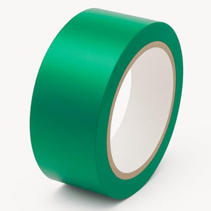 GTSE - Green Vinyl PVC Floor Tape 2 inch x 108ft Safety Marking Tape - color: Green, size: 2" x 108 ft
