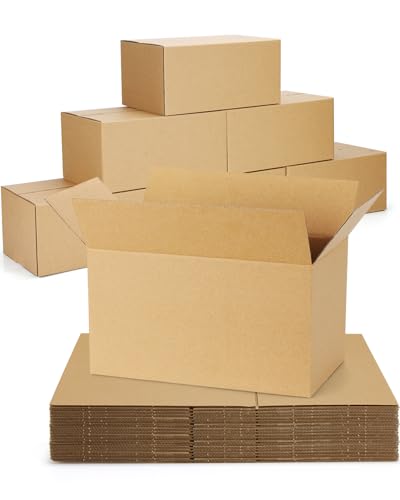 40-Pack-Small-Shipping-Boxes-10x6x6, Corrugated-Cardboard-Boxes-for-Packaging-Small-Business, Brown-Boxes-Mailers - color: Brown, size: 10x6x6 inches