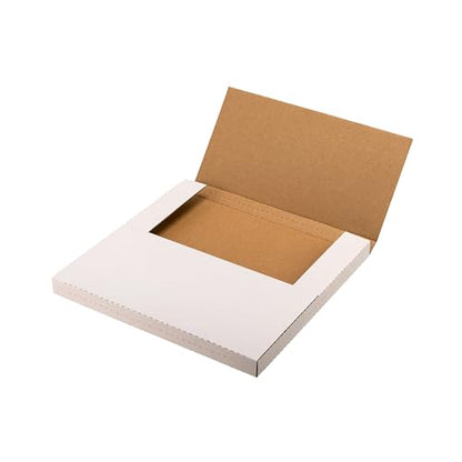 Vinyl Record Mailers, 12.8x12.8x1 inch LP Album Shipping Boxes - size: 50 Pack