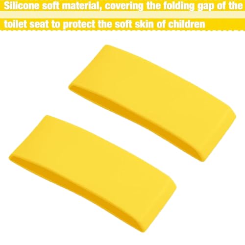 PandaEar Toilet Seat Cover | Folding Travel Toilet Seat for Children and Potty Training | Portable Silicone Toilet Seat for Toddlers, Boys & Girls with Non-Slip Silicone Pads -Bee - color: Yellow