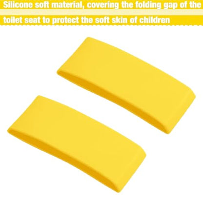 PandaEar Toilet Seat Cover | Folding Travel Toilet Seat for Children and Potty Training | Portable Silicone Toilet Seat for Toddlers, Boys & Girls with Non-Slip Silicone Pads -Bee - color: Yellow