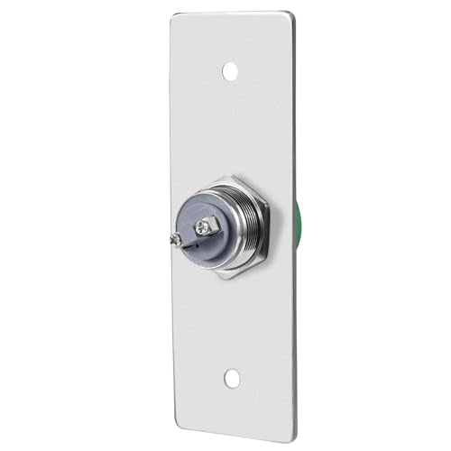 Push to Exit Button for Door Access Control Big Press Button Waterproof Stainless Steel Shell with Back Mounted Box NO/COM Output - color: 4.5''x1.6'' with Box