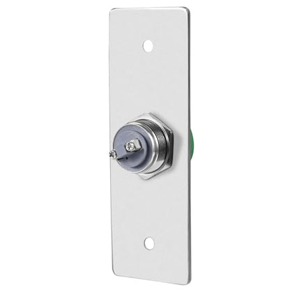 Push to Exit Button for Door Access Control Big Press Button Waterproof Stainless Steel Shell with Back Mounted Box NO/COM Output - color: 4.5''x1.6'' with Box