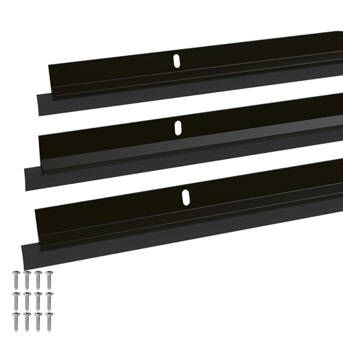AMZNOVA Door Sweep Door Threshold Sweeper, 36in, Brown, 3Pack - color: Brown-3Pack