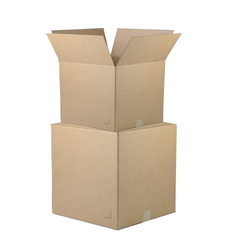 The Boxery 4"x4"x8" Corrugated Cardboard Boxes 25-Pack - size: 4 x 4 x 8"
