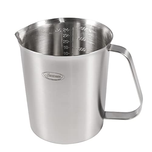 Newness 3 Cup Stainless Steel Measuring Cup, Metal Measure Cup, 24 Oz, 0.7L - size: 24 OZ (3 Cup, 700 ML)