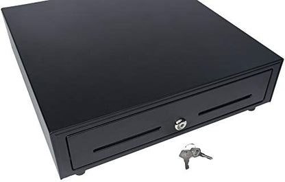 Star Micronics CD3-1313 4 Bill / 5 Coin Value Series Mini Cash Drawer with 2 Media Slots and Included Cable (13" x 13") - Black - color: Black