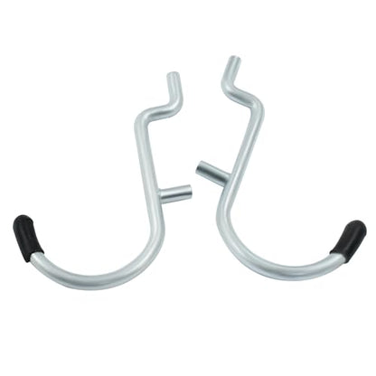 60Pcs Metal Pegboard J Hooks, 1/4", Black Head - color: Black, size: 60pcs