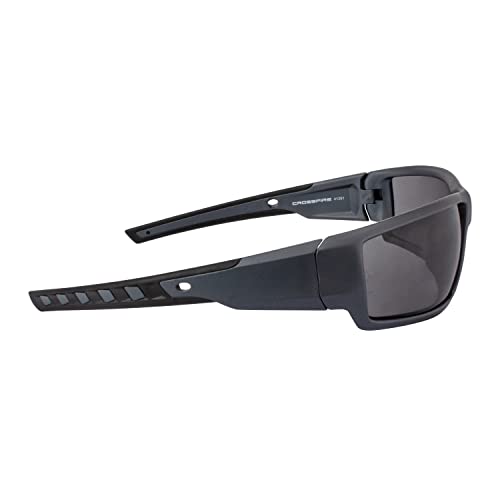 Crossfire Safety Glasses - color: Aluminum Gray / Smoke
