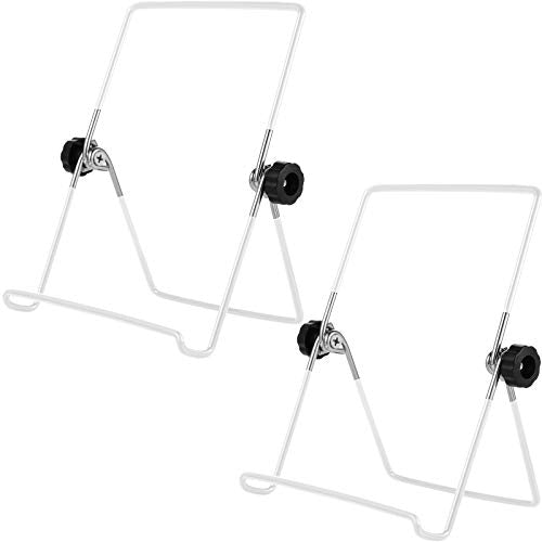 Hotop 3 Pack 7 Inch Plate Stand Display Plate Holder, White - color: White