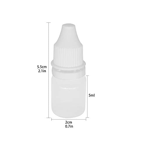 TRENDBOX 10 Pack 5ml Plastic Empty Eye Liquid Dropper Bottles - size: 5 ml (Pack of 10)
