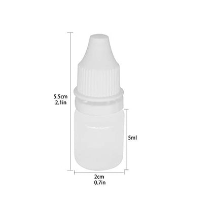 TRENDBOX 10 Pack 5ml Plastic Empty Eye Liquid Dropper Bottles - size: 5 ml (Pack of 10)