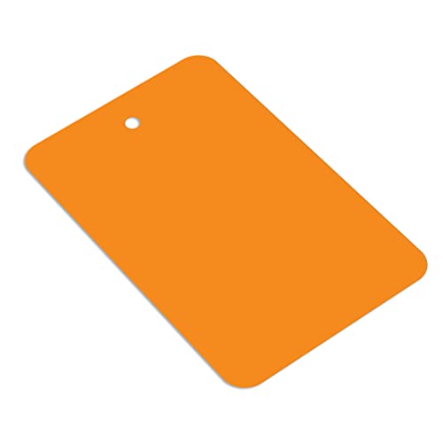 SmartSign Orange Blank Garment Tags - Pack of 1000, 12pt Thick Cardstock Clothing Tags, 2.875" x 1.75" Merchandise Tags with Eyelet, Colored Retail Tags Without Strings - color: Orange