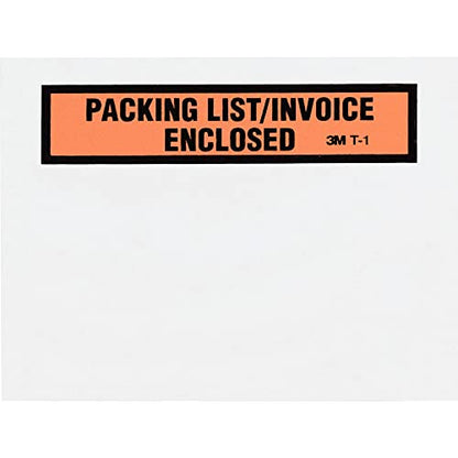 3M Top Print Packing List Envelope PLE-T1, 4-1/2 in x 5-1/2 in