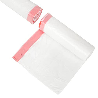 15 Gallon Drawstring Trash Bags, 80 Count, White - size: 1 Count (Pack of 80)