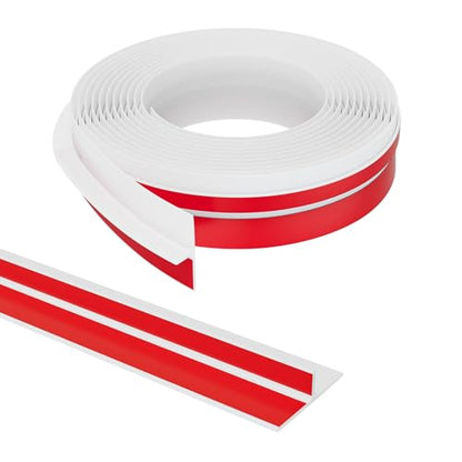 Elvone T-Shaped Weather Stripping Seal, White Silicone, 1.97 in x 20 ft - color: White, size: 20FTX1.97IN