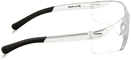 Crews BKH10 BearKat Magnifier Polycarbonate 1.0 Diopter Clear Lens Safety Glasses with Non-Slip Hybrid Black Temple Sleeve, 1 Pair (Pack of 2) - color: Clear Lens, size: 1.0 Diopter (Pack of 2)