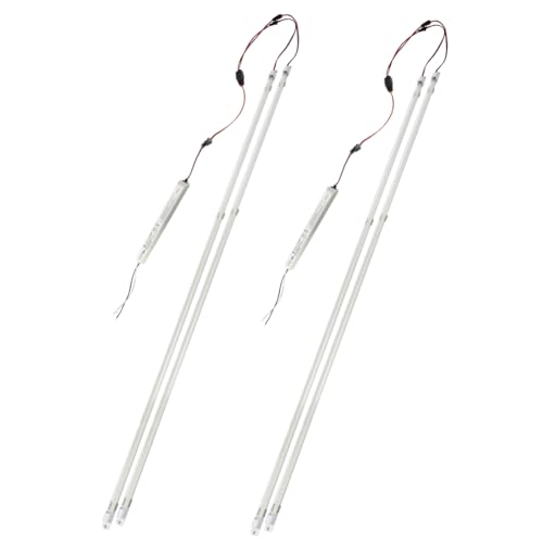 2Pack 3500K 4FT Magnetic LED Troffer Retrofit Kit,24W, Super Bright 3600LM - color: 4ft 2pack 3500k Transparent