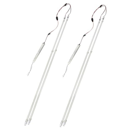 2Pack 3500K 4FT Magnetic LED Troffer Retrofit Kit,24W, Super Bright 3600LM - color: 4ft 2pack 3500k Transparent