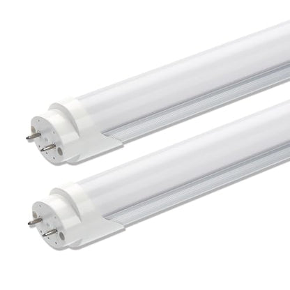 2 Pack T8 LED Bulbs 4 Foot, 18W 2400LM, 6000K, Ballast Bypass