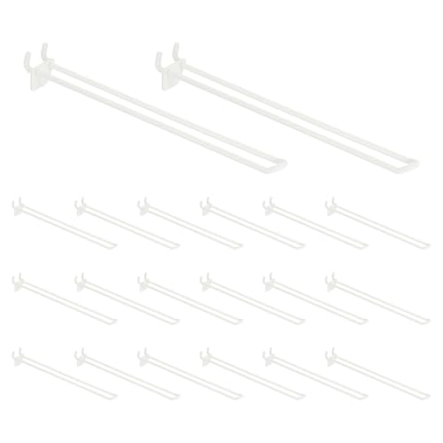 uxcell 20 Pcs Pegboard Hooks 10 Inch Durable Plastic Pegboard Display Hooks - size: 10 Inch